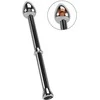 Rebel Metal Milking Stick - Rechargeable Prostate System, Sidabrinis, 26.5cm