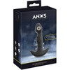 ANOS Vibrating Prostate Plug with Moving Rings, Juodas, 16.3 cm
