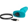 Dreamtoys B-Vibe – ratlankio nuotolinio valdymo kištukas 2 žalsvai mėlynas