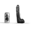 All Black All Juodas AB45 Flexible Juodas Model 20 cm - Anatomical Design, TPR Material