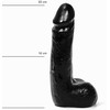 All Black All Juodas AB45 Flexible Juodas Model 20 cm - Anatomical Design, TPR Material