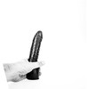 All Black All Juodas Ergonomic Intimate Machine 20cm Juodas Anatomical Model