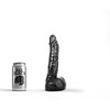 All Black All Juodas 051 Intimate Silicone Model, Juodas, 22 cm
