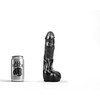 All Black All Juodas 052 Intimate Model, Veined Surface, 22 cm, Juodas