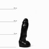All Black All Juodas 052 Intimate Model, Veined Surface, 22 cm, Juodas