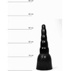 All Black All Juodas 13 Model 34 cm - Anatomically Contoured Intimate Device