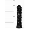 All Black All Juodas Model 059 - Anatomically Shaped Intimate Device, 31 cm, Juodas