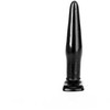 All Black All Juodas AB68 Compact Intimate Plug 12 cm Space Shuttle Shape