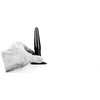 All Black All Juodas AB68 Compact Intimate Plug 12 cm Space Shuttle Shape