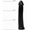 All Black All Juodas Model 070 31cm Anatomic Intimate Device - Textured Juodas