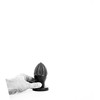 All Black All Juodas 0719 Intimate Plug 12 cm - Deep Groove, Smooth Texture, Juodas