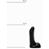 All Black All Juodas AB72 Compact Intimate Priedas 9 cm Juodas Silicone