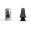 All Black All Juodas Model 05 Intimate Plug 12 cm - Compact, Wide Design