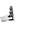 All Black All Juodas Model 5530 Multi-Ring Intimate Silicone Device 17 cm Juodas