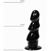 All Black All Juodas Model 5530 Multi-Ring Intimate Silicone Device 17 cm Juodas