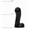 All Black All Juodas Intimate Model Juodas 15 cm - Compact Anatomical Design