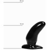 All Black All Juodas Model 05 Intimate Machine 13 cm Juodas Anatomic Design