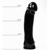 All Black ALL Juodas Model 33 cm Intimate System - Juodas PVC, Large Size