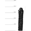 All Black All Juodas 15/38 cm Model Premium Silicone Intimate Priedas Juodas