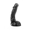 All Black All Juodas 23 cm Model 6604 Anal Plug - Anatomical Design, Juodas