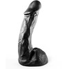 All Black All Juodas 23 cm Model 6604 Anal Plug - Anatomical Design, Juodas
