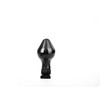 All Black All Juodas Anal Plug Model 6 - 16 cm, Smooth Grooved Surface, Juodas