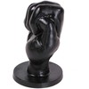 All Black All Juodas AB44 Intimate Plug 13 cm, Anatomical PVC, Juodas Finish