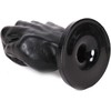 All Black All Juodas AB44 Intimate Plug 13 cm, Anatomical PVC, Juodas Finish