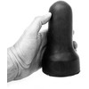 All Black All Juodas Loop Model 2 Intimate Machine - 17 cm, Phthalate-Free, Juodas