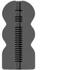 All Black All Juodas Pookie Intimate Machine 17cm, Artistic Design, Juodas