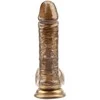 Darkmuscle Dildo realistinis varpos sėklidės siurbtukas 19 cm