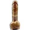 Darkmuscle Dildo realistinis varpos sėklidės siurbtukas 19 cm