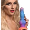 Xr Brands Creature Cocks Silicone Space Model Glow-in-the-Dark Fantasy Toy L