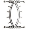 Kiotos Bdsm Master Series Spread 'Em Poker Adjustable Stainless Steel Intimate Clamp