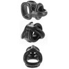 Xr Brands Annex TPR Chastity Cage System with Anatomical Divider, Juodas