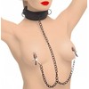 XR Brands Collared Temptress Adjustable Neoprene Collar with Chains