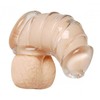 XR Brands Detained Flexible Silicone Chastity Cage Juodas Soft Fit