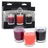 XR Brands Flame Drippers Sensation Candle Set 3-Pack Low Melting Point