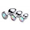 Xr Brands Light Up Small Plug - Metal Intimate Priedas with LED apšvietimas