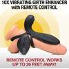 XR Brands Silicone Remote-Controlled Vibrating Sleeve, Atsparus vandeniui