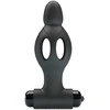 MR PLAY Silicone Vibrating Intimate Plug 10 Modes Juodas 11.8cm