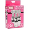 XR Brands Twisted Triplets Compact Suction Cylinder Set Clear ABS