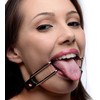 XR Brands Master Series Adjustable Mouth Spreader Juodas 12.5" Strap