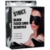 Xr Brands Master Series Lined Fleece Blindfold Juodas Adjustable Comfort Fit