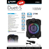 XPLORE XP8840 DUET-S muzikinis centras, nešiojama bevielė kolonėlė 100W