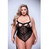 Baci - Sexy Strappy Lace Teddy Juodas Queen