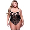 Baci - Sexy Strappy Lace Teddy Juodas Queen