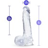 Blush B Yours Plus Ram 'n Jam Transparent Soft Model, Suction Cup, TPE