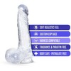 Blush B Yours Plus Ram 'n Jam Transparent Soft Model, Suction Cup, TPE