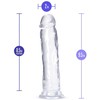Blush B Yours Plus Thrill 'n Drill Transparent Intimate System TPE 18 cm